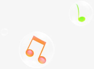 创意海报漂浮音符免抠