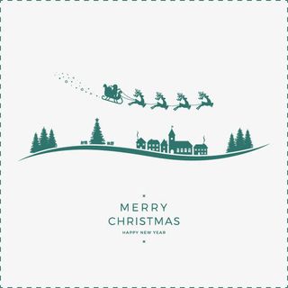 扁平简约贺卡封面免抠