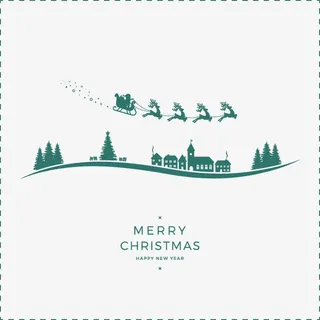 扁平简约贺卡封面免抠