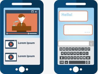 视频媒体社交聊天界面设计免抠