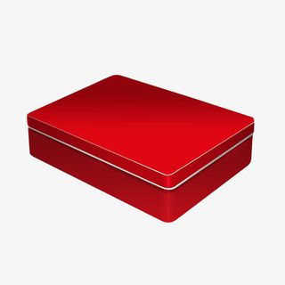 金属方体礼盒效果图免抠