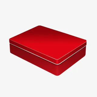 金属方体礼盒效果图免抠