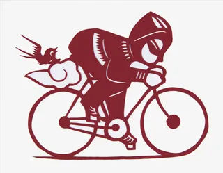 骑自行车的小男孩免抠