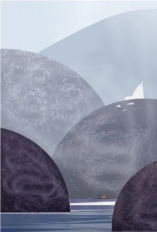 水彩山脉渐变纹理背景高清