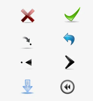 常用箭头PNG图标免抠
