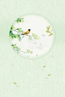 绿色简洁春天海报背景素材高清