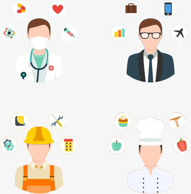 职业人员元素免抠