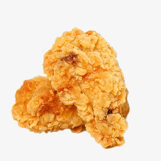产品实物金黄色肉炸翅免抠