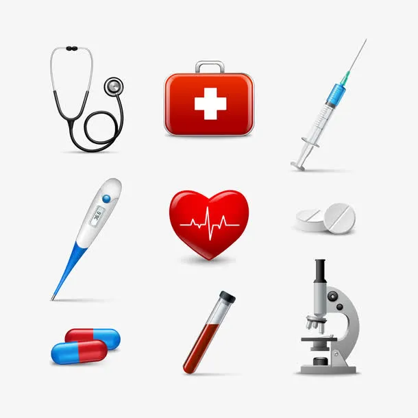 医疗卫生图标设计矢量素材,免抠