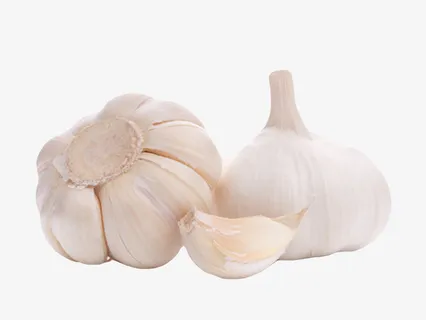 白色健康佐料大蒜头实物免抠