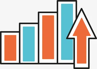 业绩报表矢量图标免抠