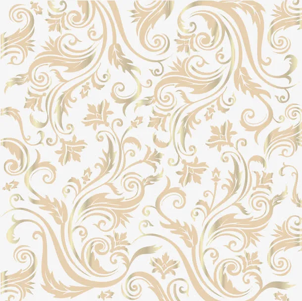 高贵婚礼欧式花纹免抠