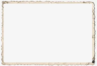 褶皱旧式纸张相框免抠
