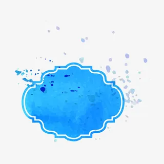 精美水彩边框免抠