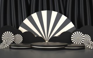 C4D，黑金，舞台，高端高清