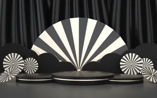 C4D，黑金，舞台，高端高清