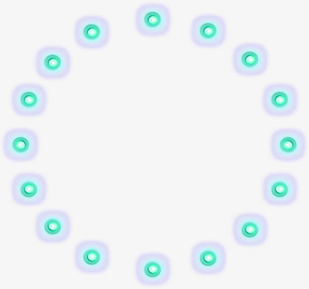 活动海报卡通圆圈光效设计免抠