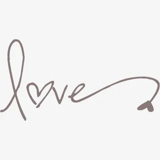 手绘LOVE印花免抠 手绘LOVE印花免抠