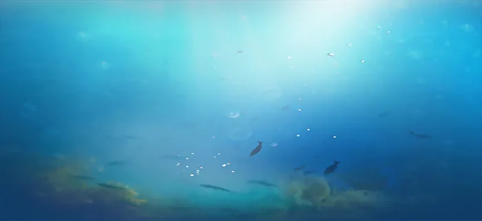 蓝色海洋海报背景高清