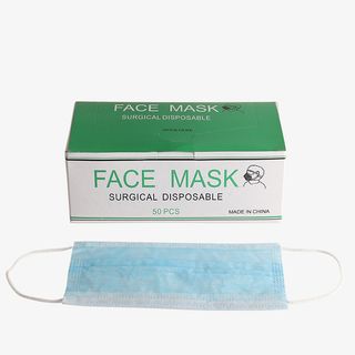 口罩  一次性口罩 民用口罩 蓝色口罩免抠