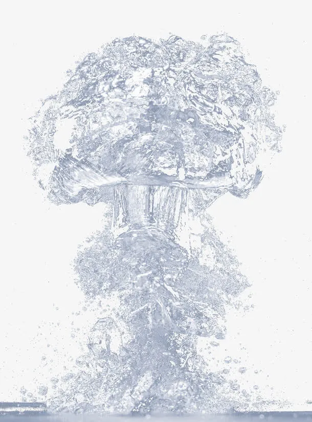 蘑菇云效果水花免抠