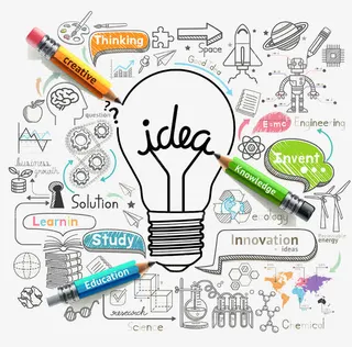 时尚商务创意手绘免抠