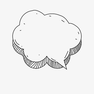 手绘对话框免抠