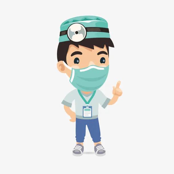 戴口罩的医护人员免抠