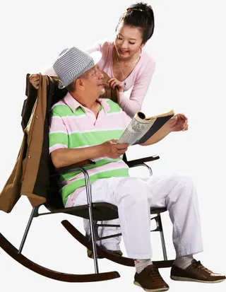 高清摄影父亲节微笑画面免抠