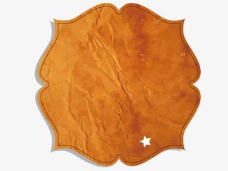 黄色复古边框免抠