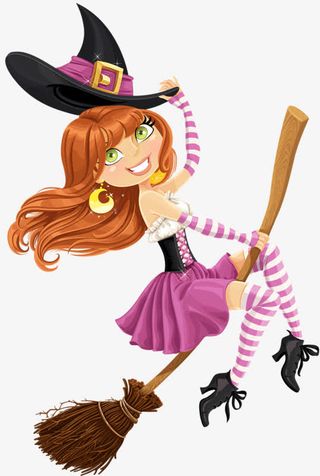 卡通女巫免抠