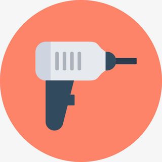 电手钻卡通图标免抠