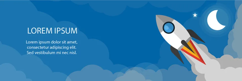 蓝色卡通扁平化背景高清