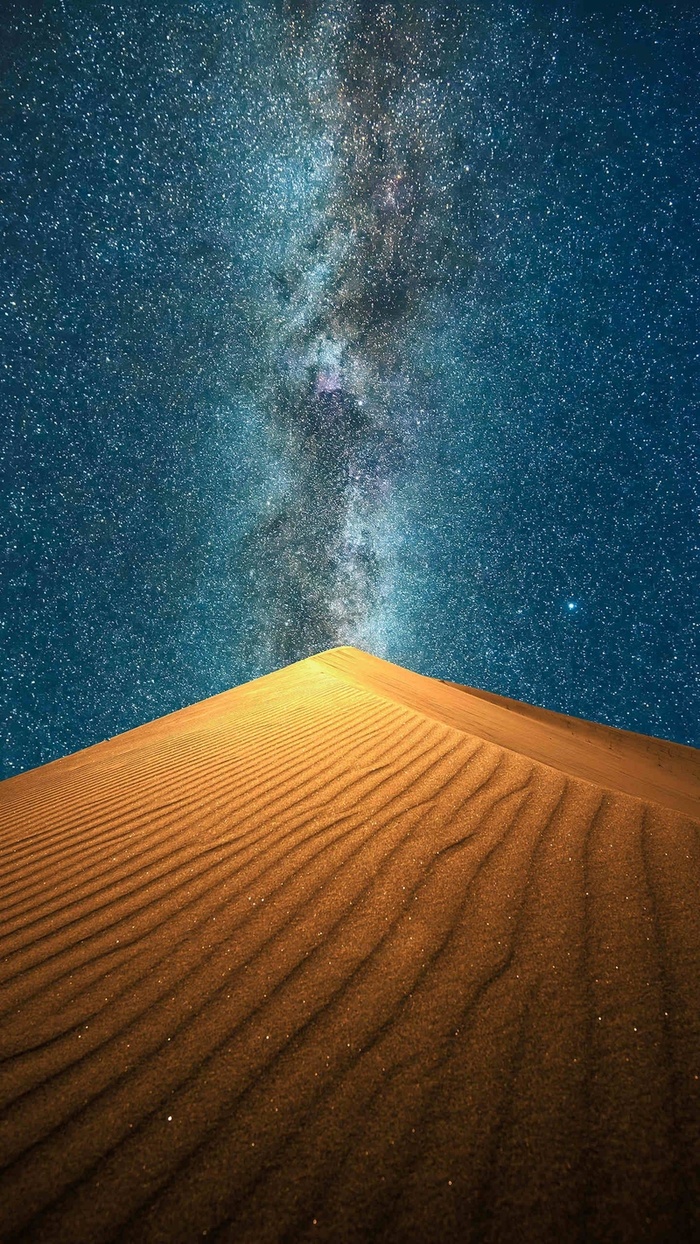 沙漠上的星空高清