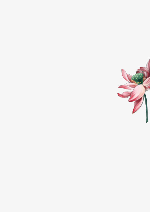 右边手绘花朵png素材免抠