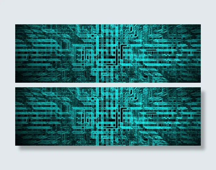 互联网科技背景banner设计