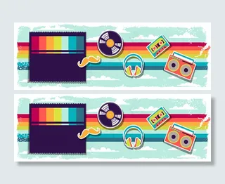 卡通趣味淘宝促销背景图高清