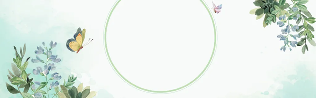 春季清新绿色淘宝海报背景高清