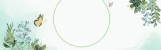 春季清新绿色淘宝海报背景高清