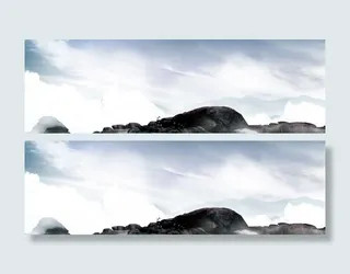 大气山川淘宝背景图