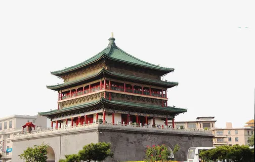 西安钟楼免抠