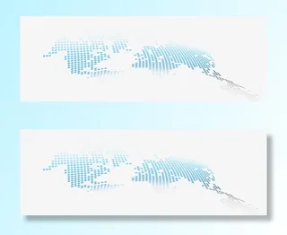 世界蓝色格子矢量图免抠