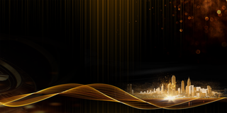 黑金科技渐变高端年会背景高清