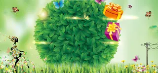 春天踏青背景高清