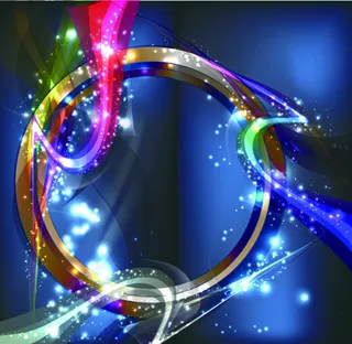 几何炫亮海报高清