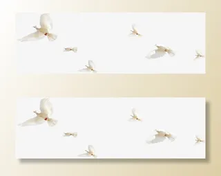 春天环保飞翔白鸽免抠装饰动物元素