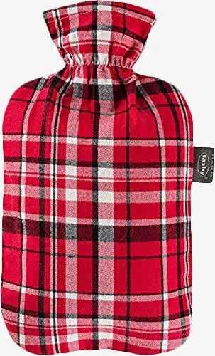 苏格兰全棉彩格外套热水袋免抠