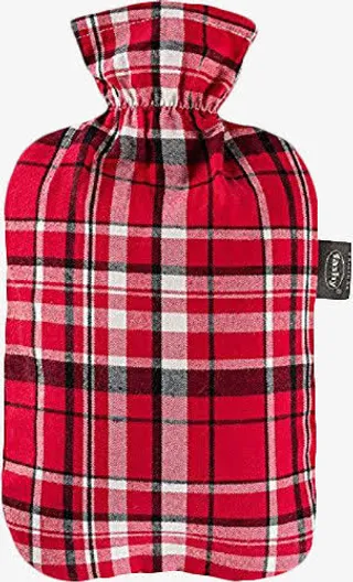 苏格兰全棉彩格外套热水袋免抠