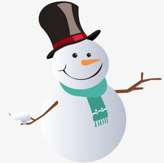 雪人图案免抠