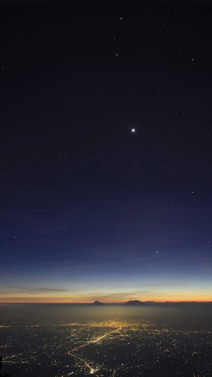 夜晚天空星光手机端H5背景高清